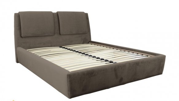 Кровать мягкая двуспальная Городок меблі Лаура с подъемным механизмом и нишей для белья 1