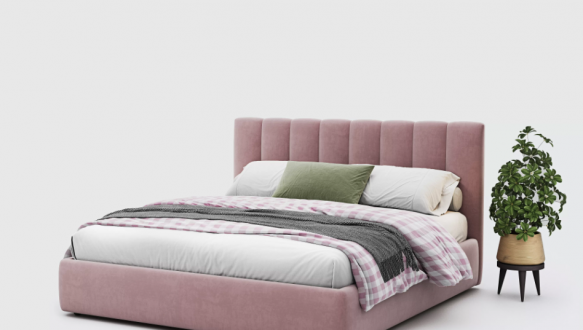 Кровать двуспальная мягкая Woodsoft Marsel / Марсель 12