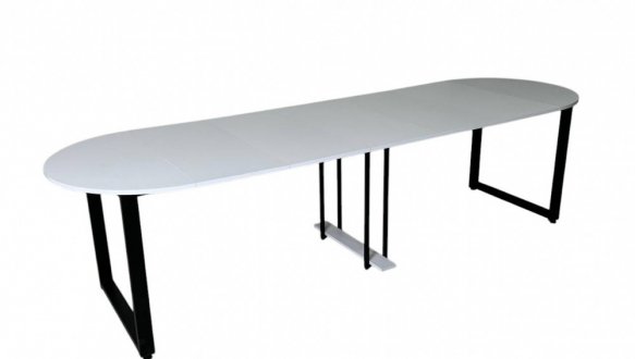 Стіл розкладний трансформер MebliRoMax Long Round / Лонг Раунд 90-290 см 4