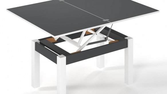 Стіл-трансформер B-Fly Art In Head Графіт / Білий діамант 3