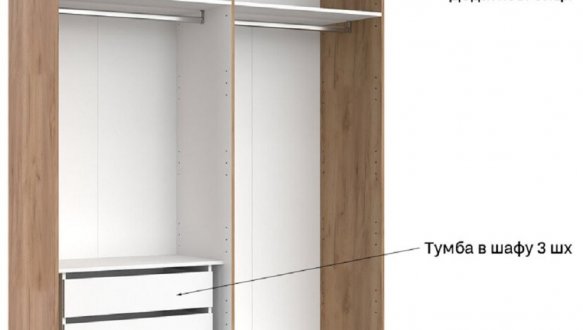 Шафа 4дв із дзеркалом Міромарк Асті 4 дверна дуб крафт 185 см 11