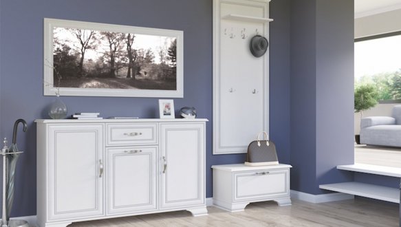 Модульная прихожая Mebelbos Tiffany / Тиффани Вудлайн крем 3