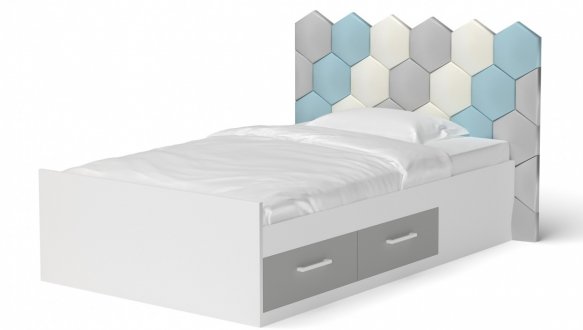 Кровать Холидей с мягкой панелью соты 4