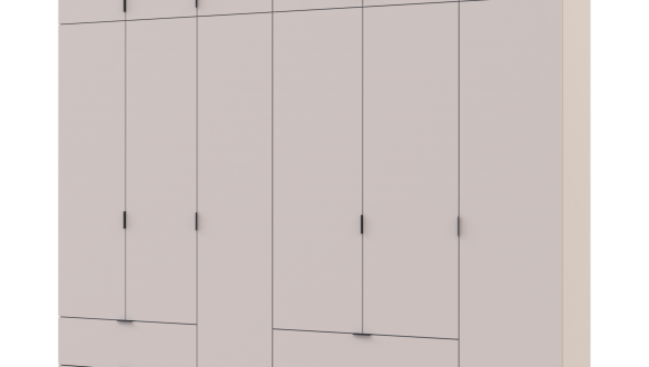 Шкаф для одежды Дорос Лукас кашемир 6 дверный 255 см