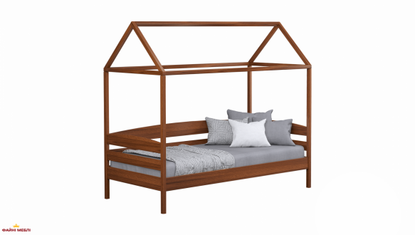 Кровать домик детская Массив бука Эстелла Амми Плюс 3