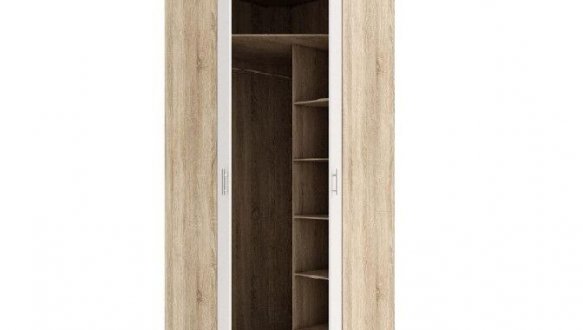 Шкаф угловой МВ-06 КС 2 дверный дуб сонома 90 см