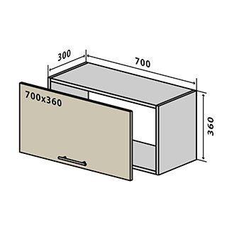 №84 Тумба верхня окапник 70 Люкс RODOS