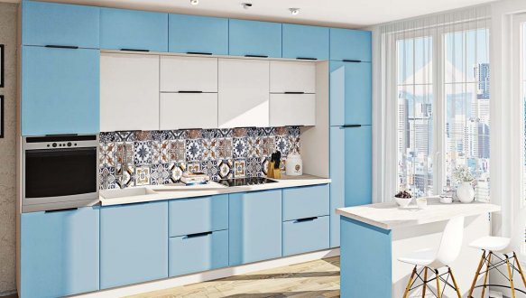 Модульна кухня Хай-тек матова галактика 25