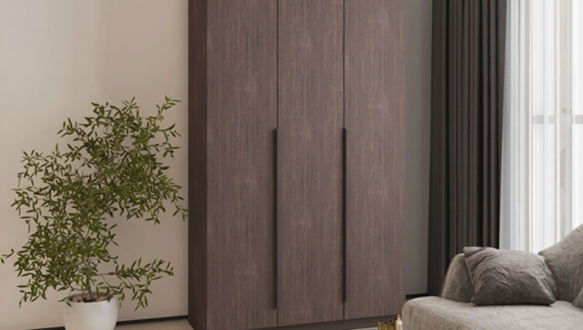 Шкаф Mebelstar Оскар трехдверный с ящиками Дуб ристретто 120 см