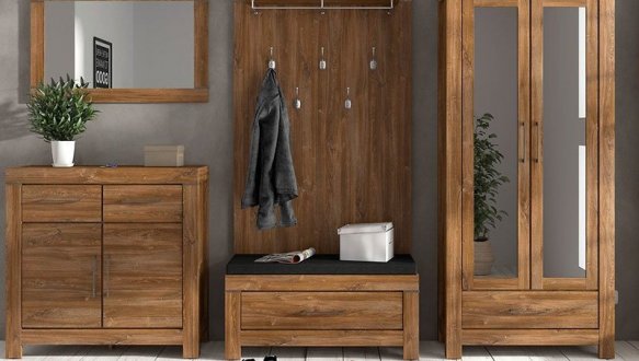 Шкаф REG2L1S/20/9 BRW Poland Gent 2 дверный дуб стирлинг 88 см 3