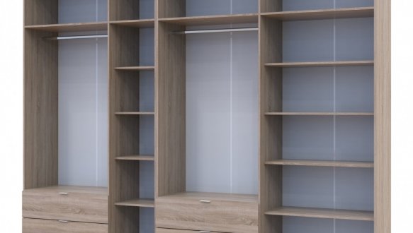 Шкаф для одежды Дорос Лукас дуб сонома 7 дверный 315 см 3