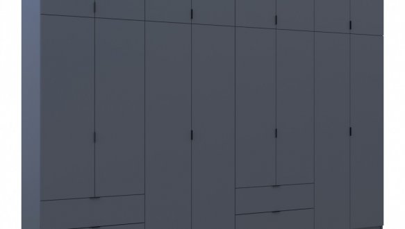 Шкаф для одежды Дорос Лукас графит 8 дверный 360 см 5