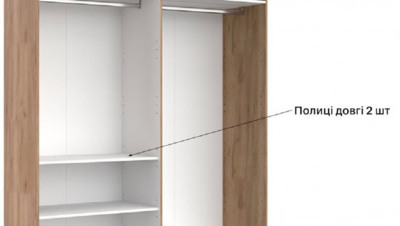 Шафа 4дв без дзеркал Міромарк Бруно 4 дверна кашемір 183 см 0