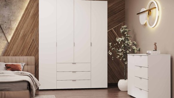 Шафа 4Д Гелар Дорос 4 дверна білий 155 см 15