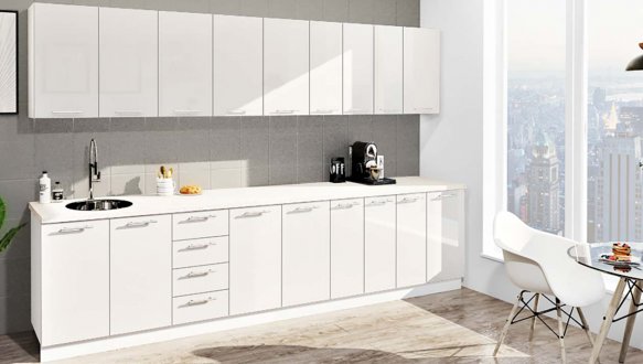 Кухонний комплект Фарбований високий глянець 3,3 м