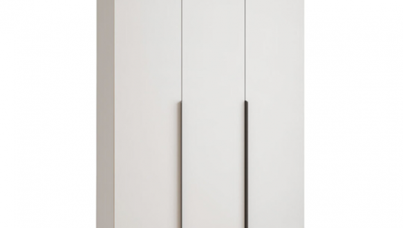 Шкаф Mebelstar Оскар трехдверный с ящиками Белый снег 120 см 2