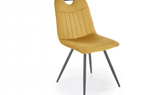 Стул K-521 горчичный/черный