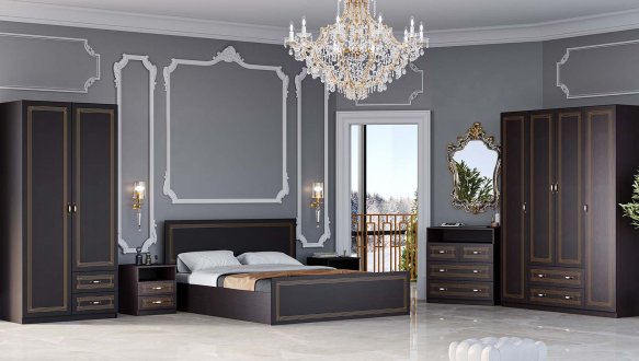 Модульная спальня Mari/Мари Киевский Стандарт Венге