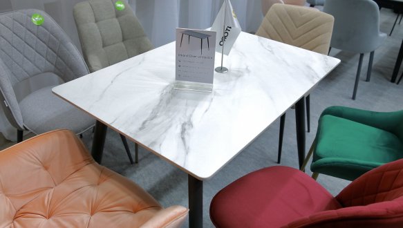 Стіл Rikard 120 Snow Stone Glossy 15