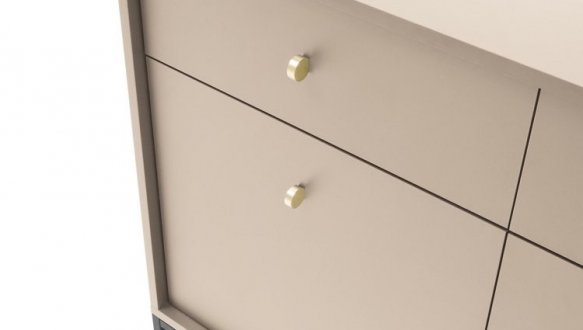 Комод Моно / Mono MKSZ104 Бежевый/черные ножки 6