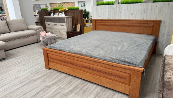 Кровать двуспальная деревянная ЧДК Элит NEW Щит Сосна 1