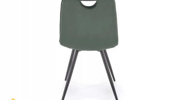 Стул K-521 темно-зеленый/черный 4