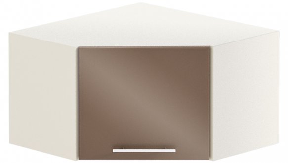 Антресоль А60х60.36.1Д кут. неглубокая Крашеный высокий глянец