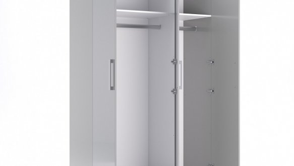 Шкаф 3дв Миромарк Меги 3 дверный шиншила серая 135 см 0