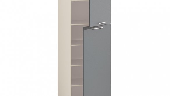  Шкаф П60.214.2Д. В.5 для посуды с полками Еко