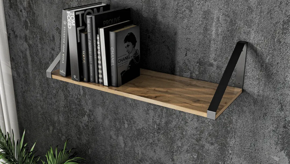 Полиця настінна аппалачі/чорний XT21