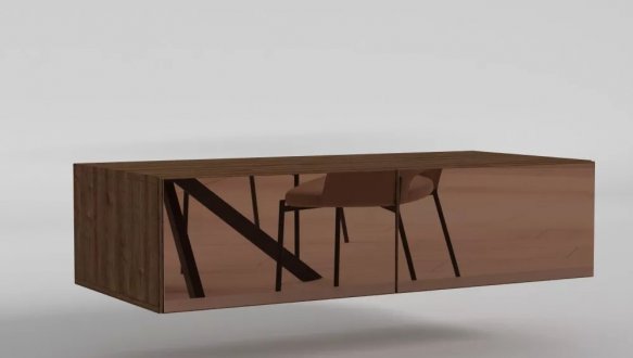 Антресоль Matroluxe Noir / Нуар 2 дверна 4