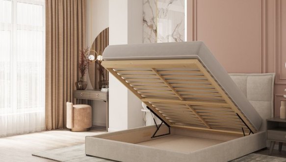 Кровать мягкая двуспальная Шик Галичина Мисти 18