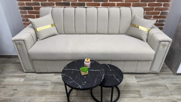 Диван раскладной дельфин СКМ Глем 240 см 3