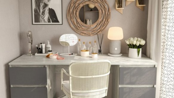 Стіл комп’ютерний бетон Т228 0