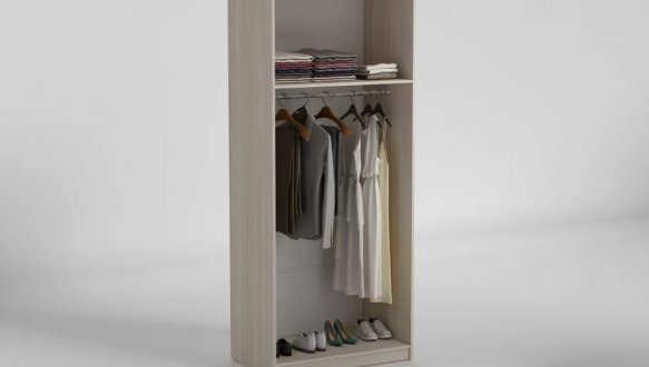 Шкаф распашной Matroluxe Luna / Луна 2 дверный 90 см 2