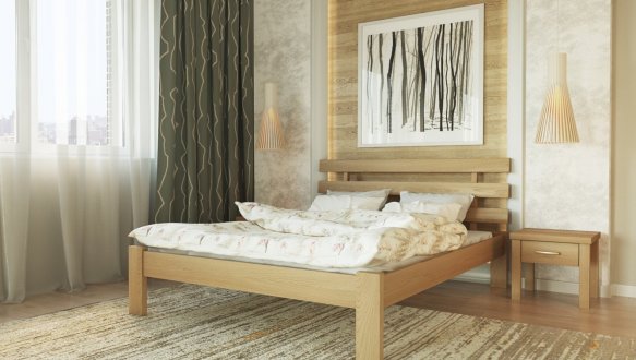 Ліжко дерев'яне Лев Асоль масив Бук 0