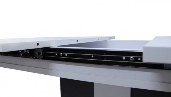 Стол обеденный Clasic Интарсио Белая Аляска/Антрацитовый Раскладной 140/180 см 8