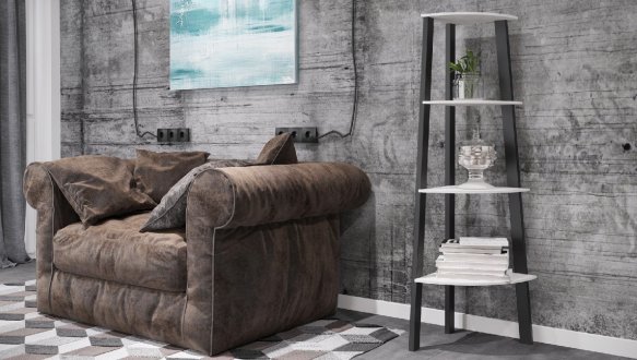 Стеллаж угловой 4 полки Призма