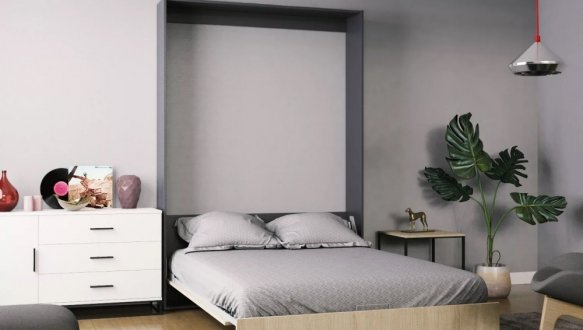 Кровать двуспальная шкаф трансформер Art in Head Mitra / Митра 140 см 1