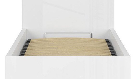 Кровать односпальная BRW Poland LOZ/90/B Tetrix / Тетрикс с подьемним механизмом и нишей для белья ДСП