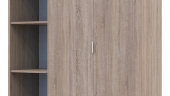 Шкаф Дорос Гелар дуб сонома с Этажеркой 2-х дверный 115,7 см 3