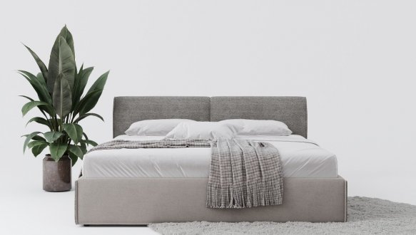 Кровать мягкая двуспальная Woodsoft Novara / Новара 0