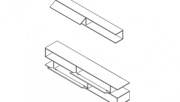 Стенка Брик Кашемир/Дуб сонома 1