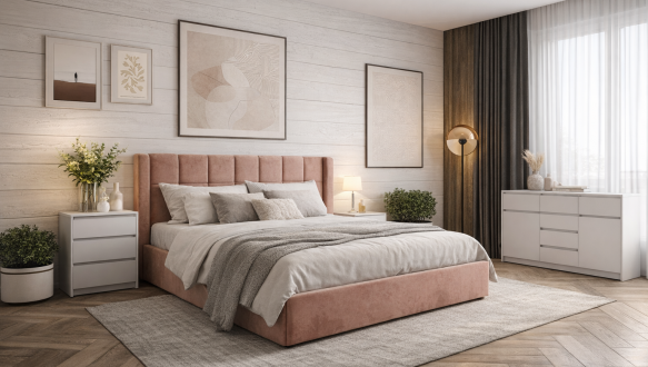 Спальня Teilor 2/Тейлор 2 Файні Меблі Україна с комодом 5S2D и тумбами