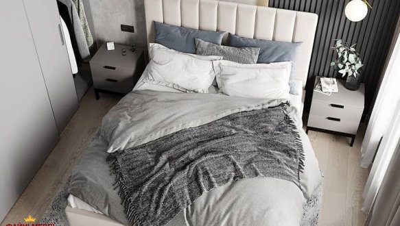 Кровать двуспальная мягкая Woodsoft Marsel / Марсель 7