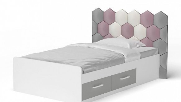 Кровать Холидей с мягкой панелью соты 10