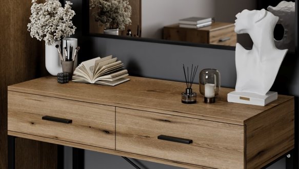 Стол туалетний з двумя ящиками Art in head Ascet / Аскет 1