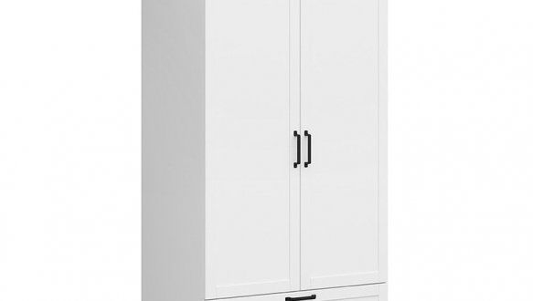 Шкаф SZF2D1S BRW Poland Haga 2 дверный белый