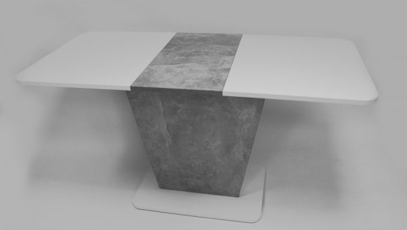 Стіл Cosmo/Космо Інтарсіо Біла Аляска/Індастріал Розкладний 110/145 см 3