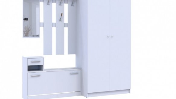 Передпокій Alice/Еліс та шафа Promo Білий Дорос 0